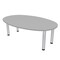 Skutchi Designs 45.25 in W, 71.5 in L, 29 in H, Engineered Wood Top, Grey HAR-BOVL-46X72-PT-01 - alternate 1